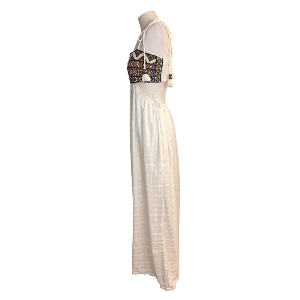 Free People Phoenix Beaded Maxi Boho Dress size M - Picture 10 of 16
